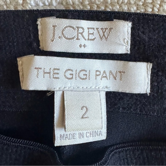 J. Crew Vintage The Gigi Pant Black Ponte Knit Slim Ankle Legging Holiday Size 2 - Picture 3 of 4
